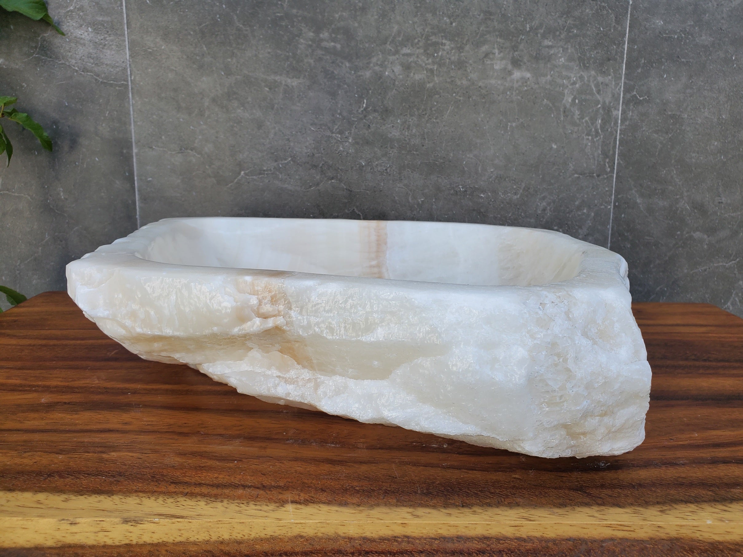 S21_25 Onyx Stone Bathroom Vessel Sink