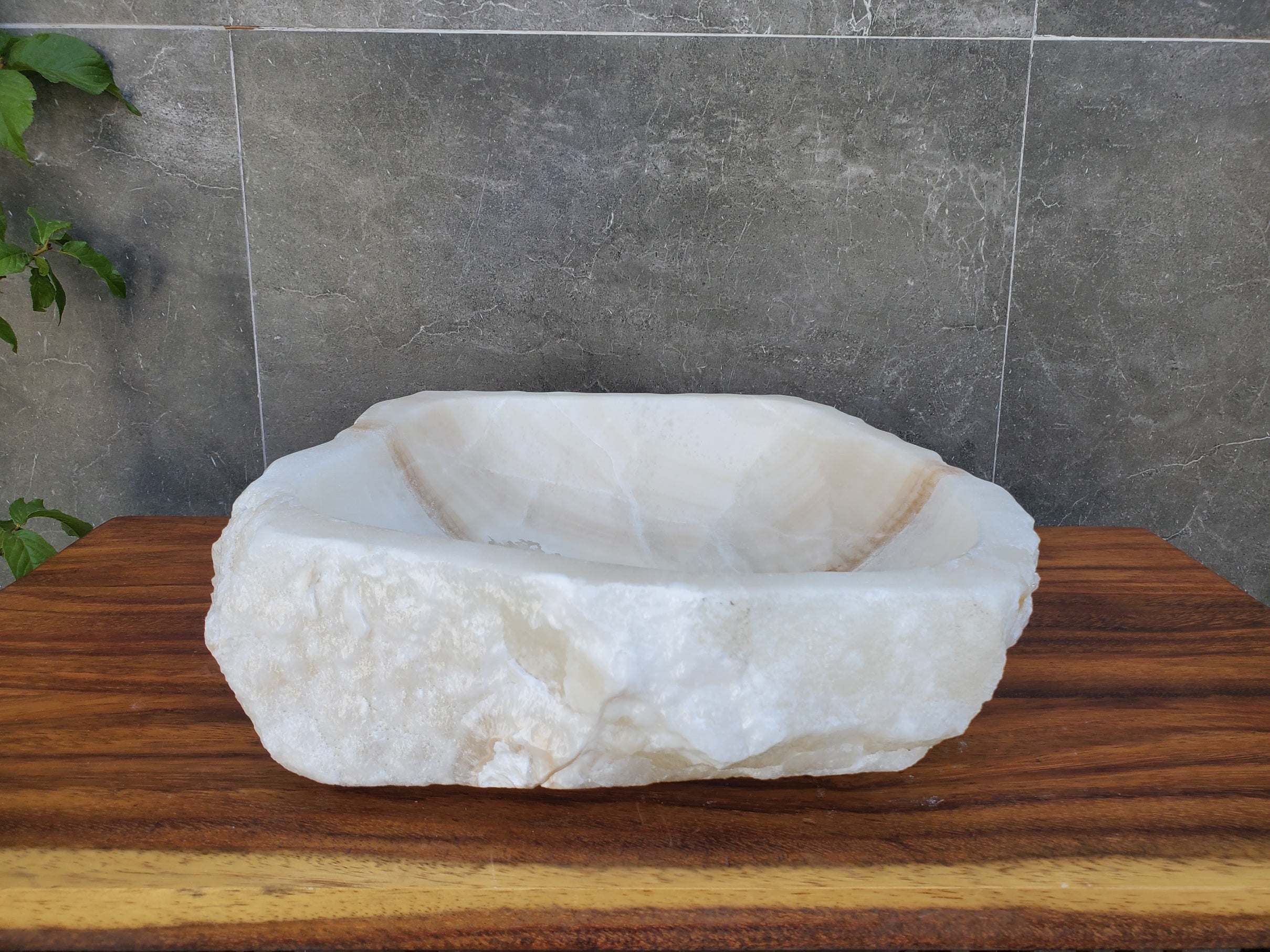 S21_25 Onyx Stone Bathroom Vessel Sink