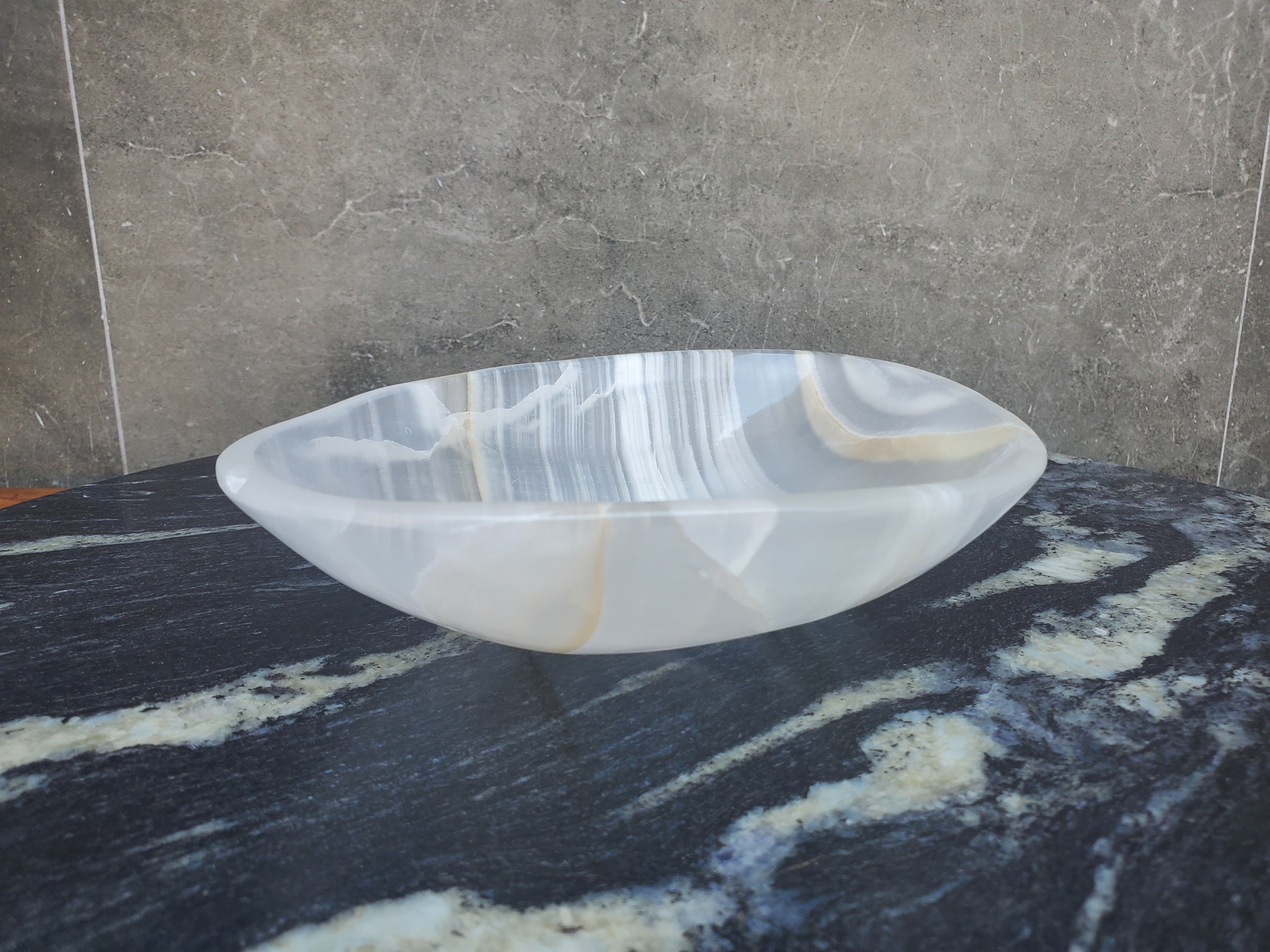 KB_04 Polished Onyx Stone Bowl (Small)