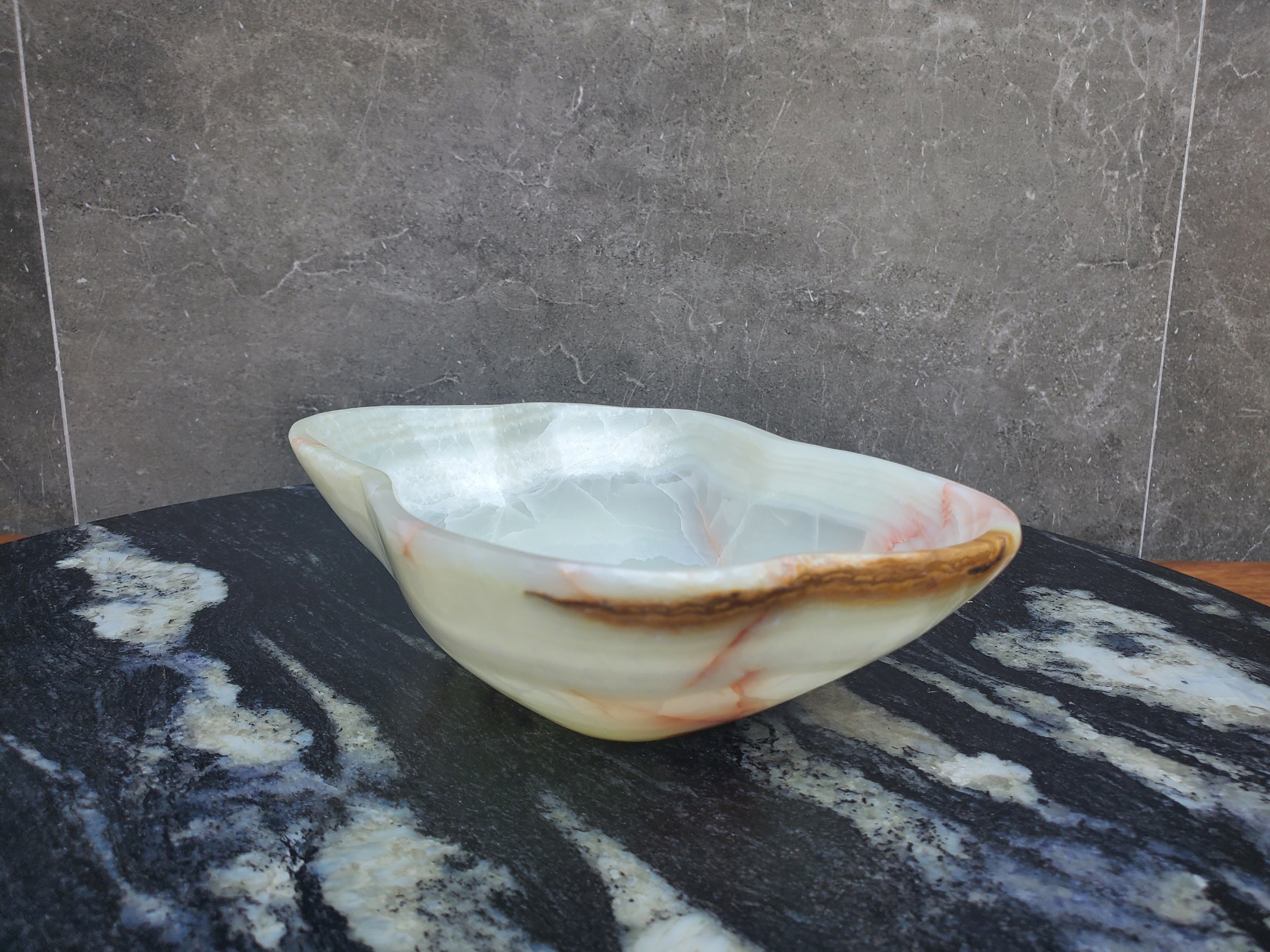 KB_09 Polished Onyx Stone Bowl (Small)