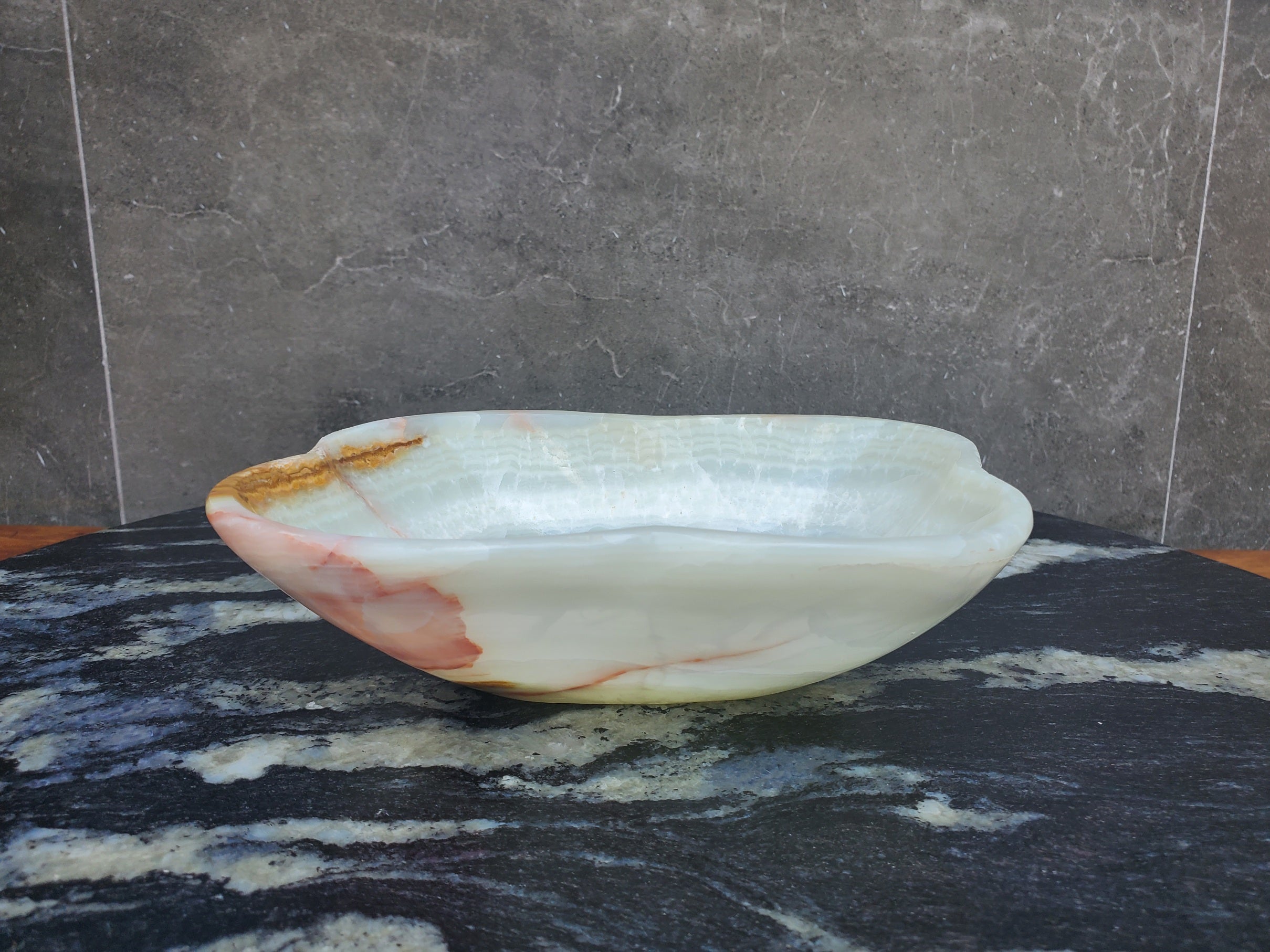 KB_09 Polished Onyx Stone Bowl (Small)