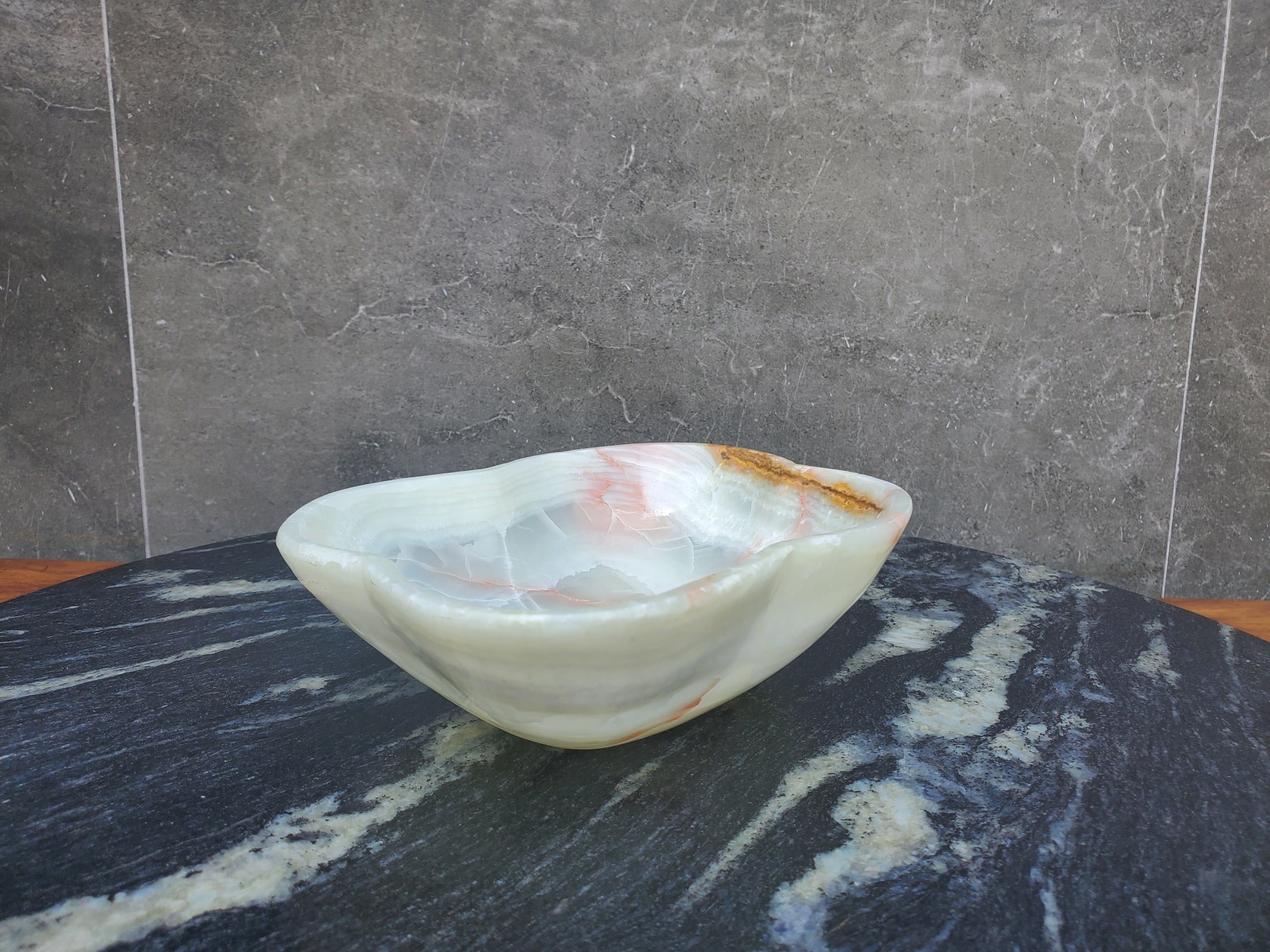 KB_09 Polished Onyx Stone Bowl (Small)