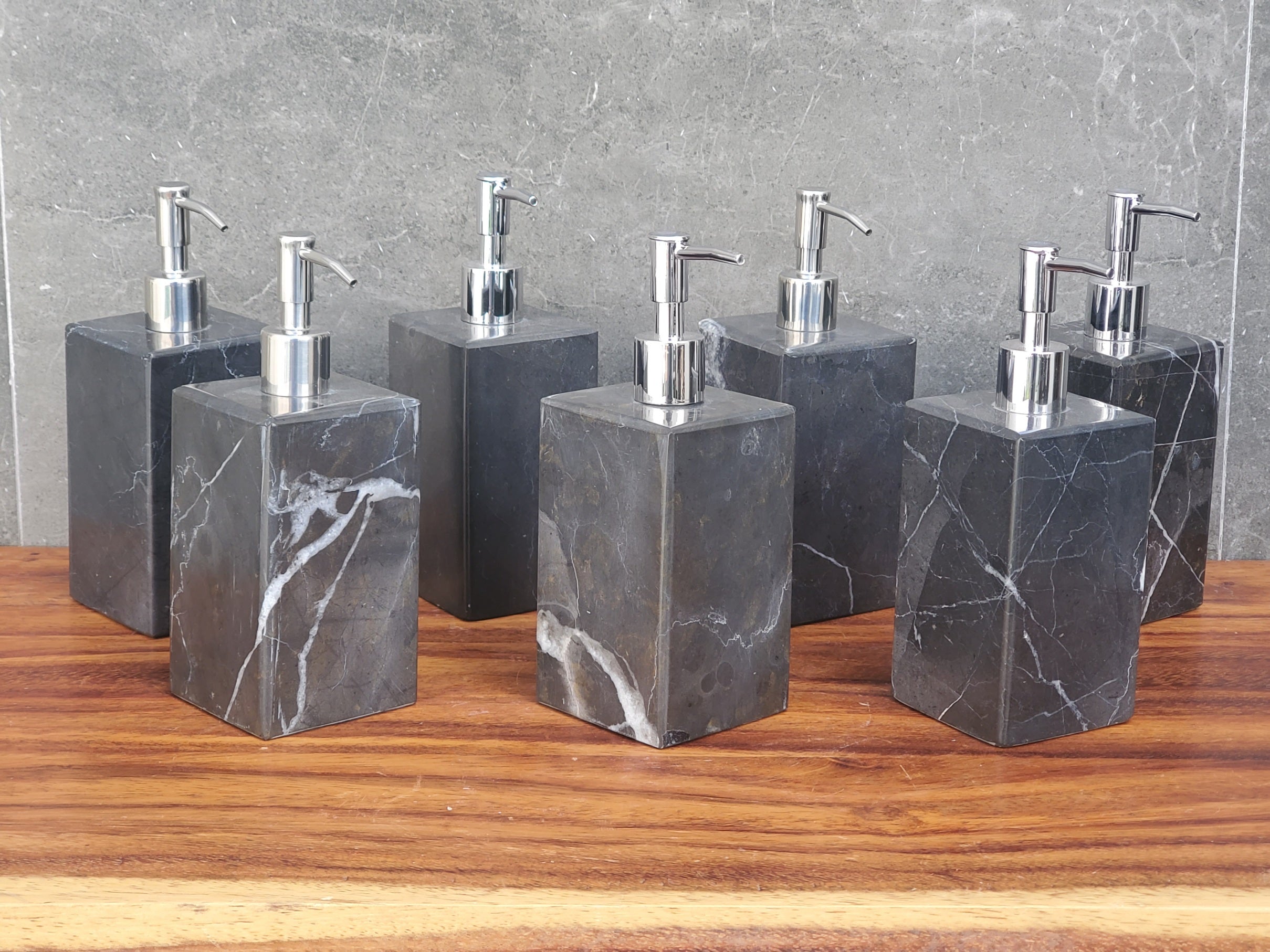 SD_54 Black Marble Liquid Soap or Lotion Dispenser