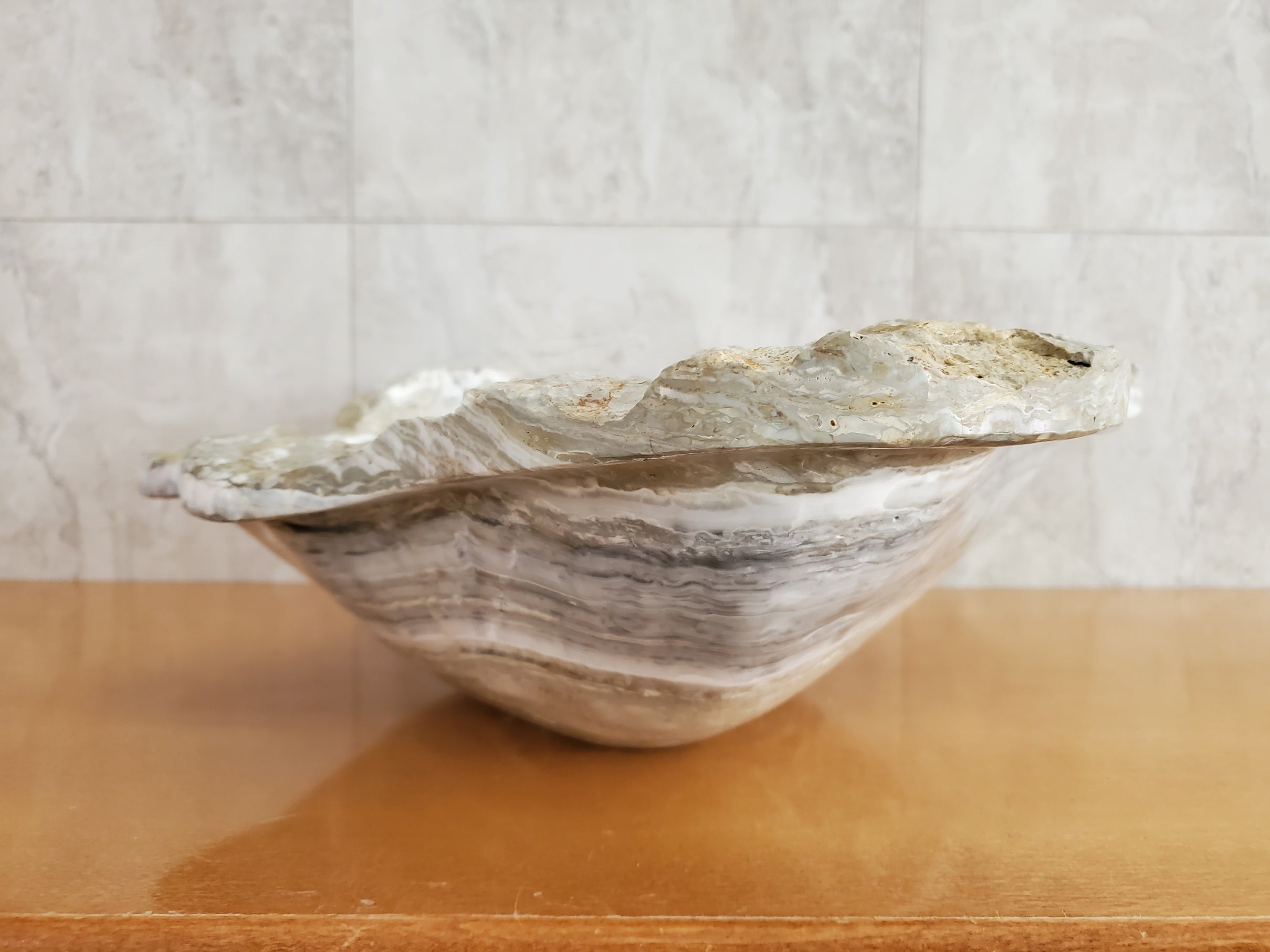 S23_10 Onyx Stone Vessel Bathroom Sink