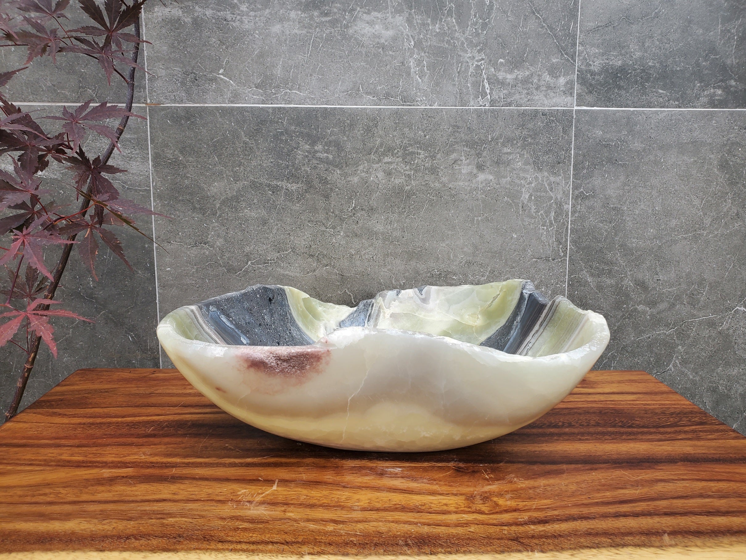 Green and Gray Onyx Vessel Bathroom Sink Onyx Sinks Onyx Sinks Sinks