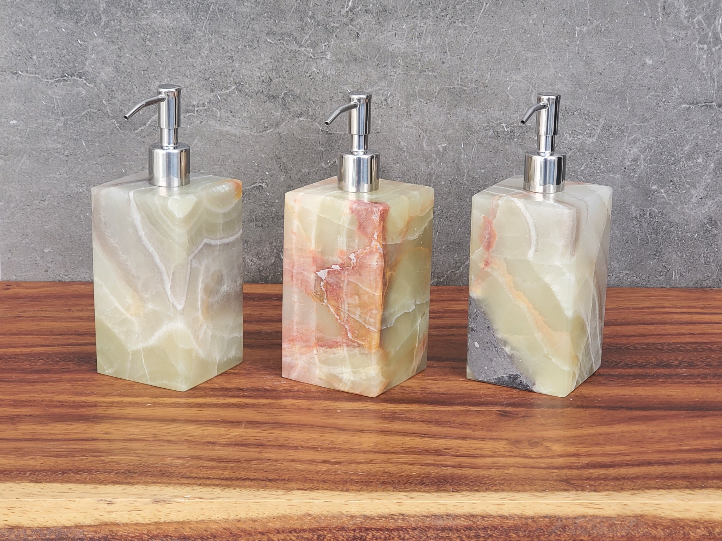 SD_56 Onyx Stone Liquid Soap or Lotion Dispenser