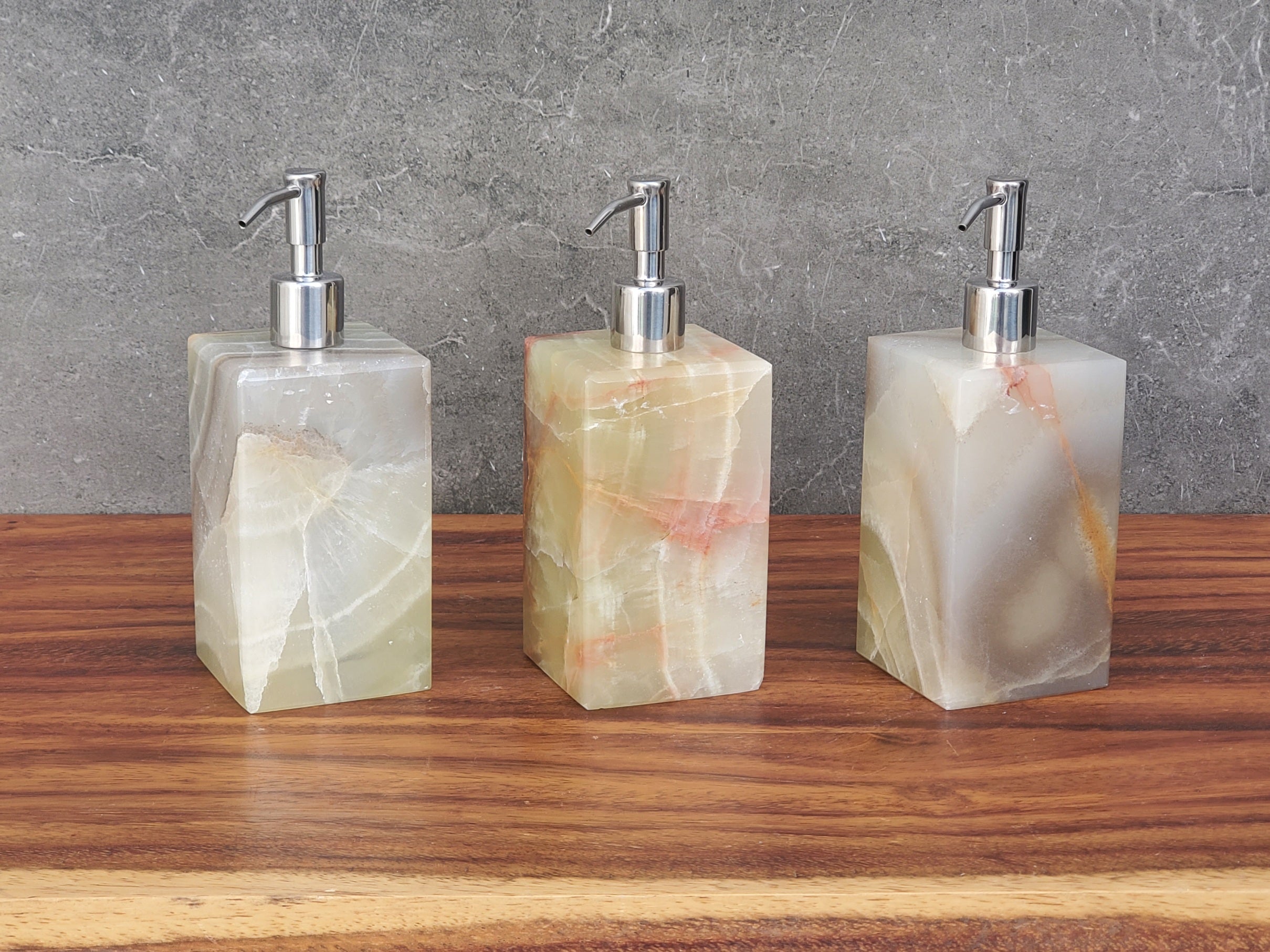 SD_56 Onyx Stone Liquid Soap or Lotion Dispenser