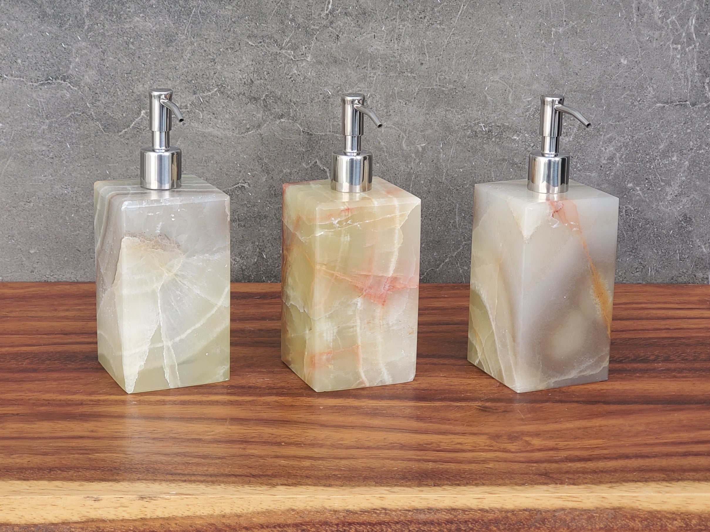 SD_56 Onyx Stone Liquid Soap or Lotion Dispenser