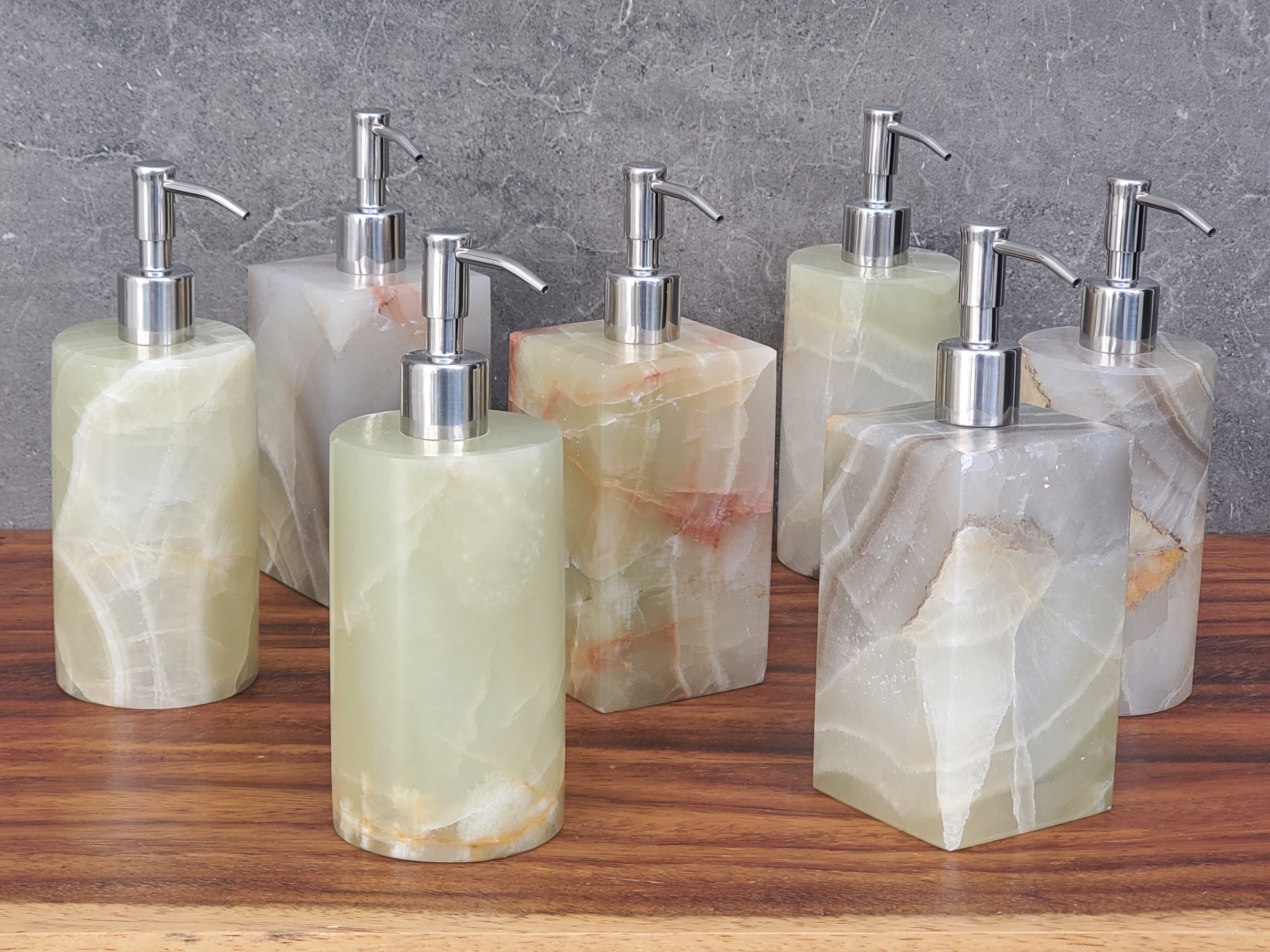 SD_56 Onyx Stone Liquid Soap or Lotion Dispenser