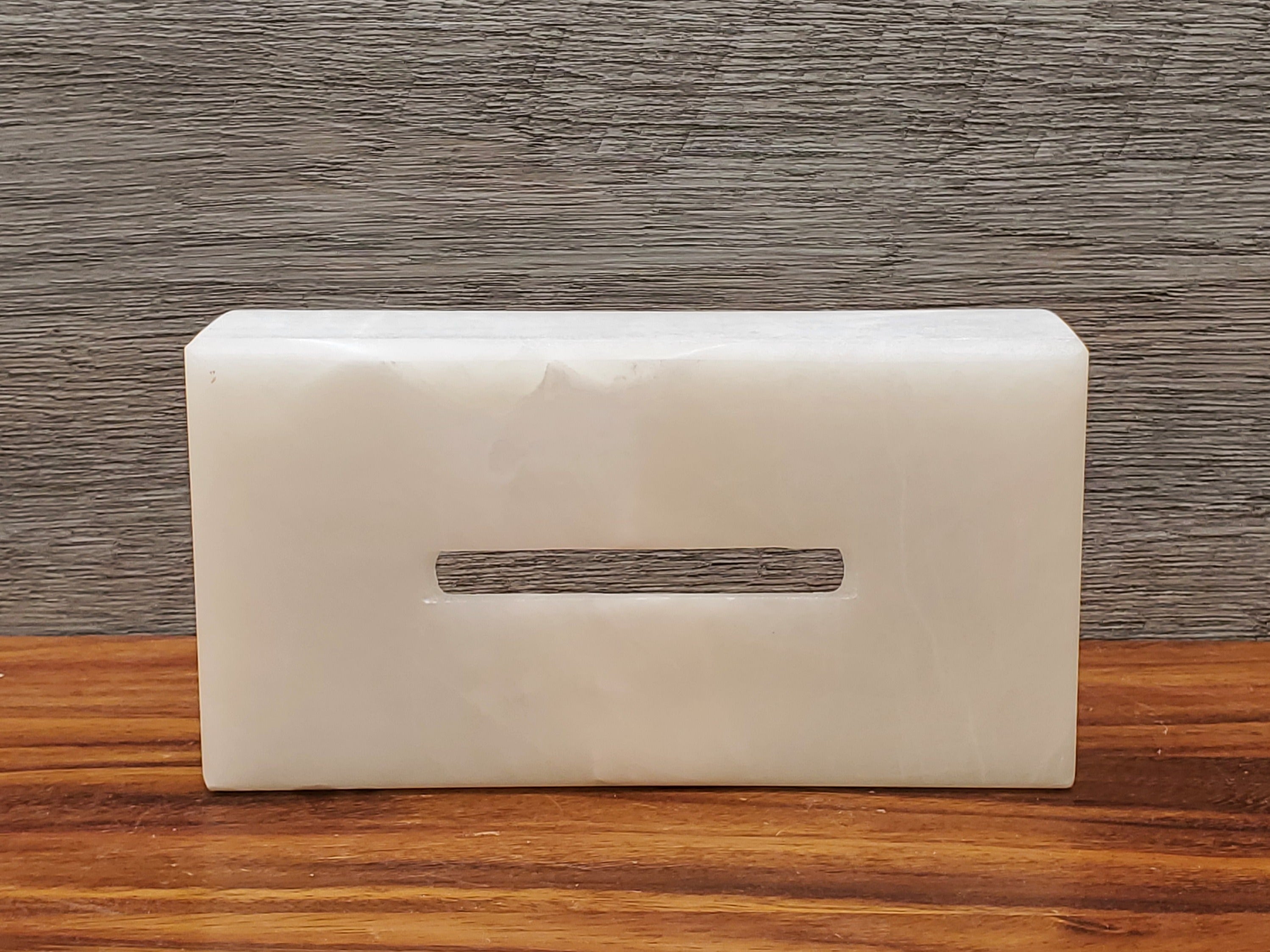 Neutral Creme Onyx Stone Tissue Box Cover Tissue Box Cover Accessories Bath Tissue Box Covers