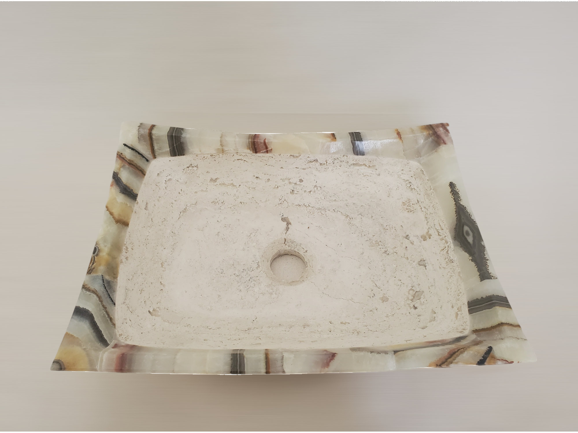 S21_20 Onyx Stone Bathroom Vessel Sink