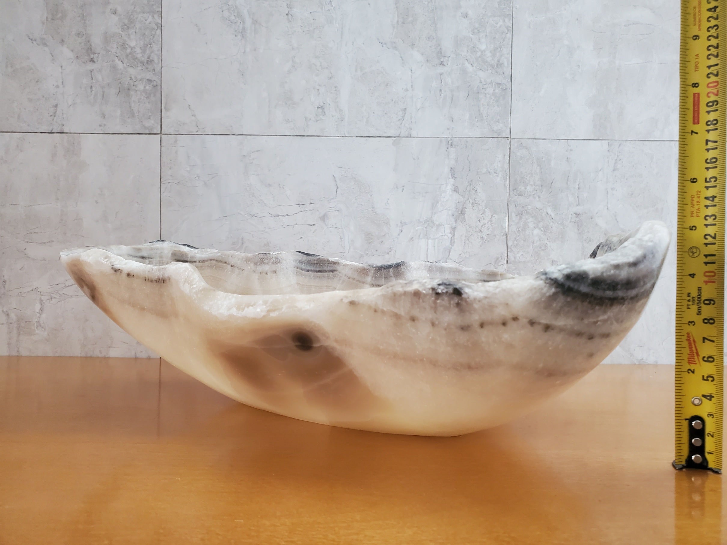 S23_06 Onyx Stone Bathroom Vessel Sink