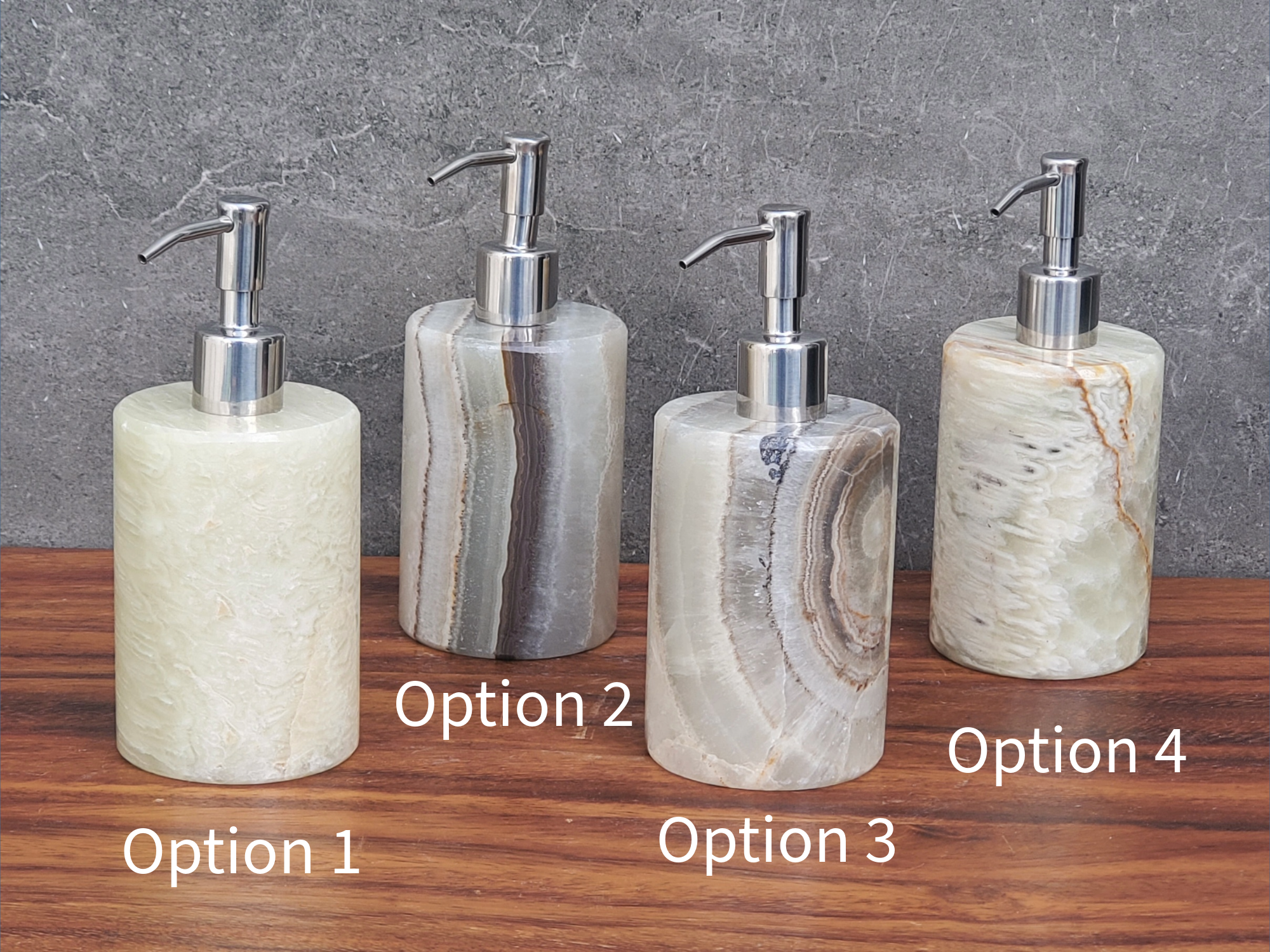 SD_57 Onyx Stone Liquid Soap or Lotion Dispenser