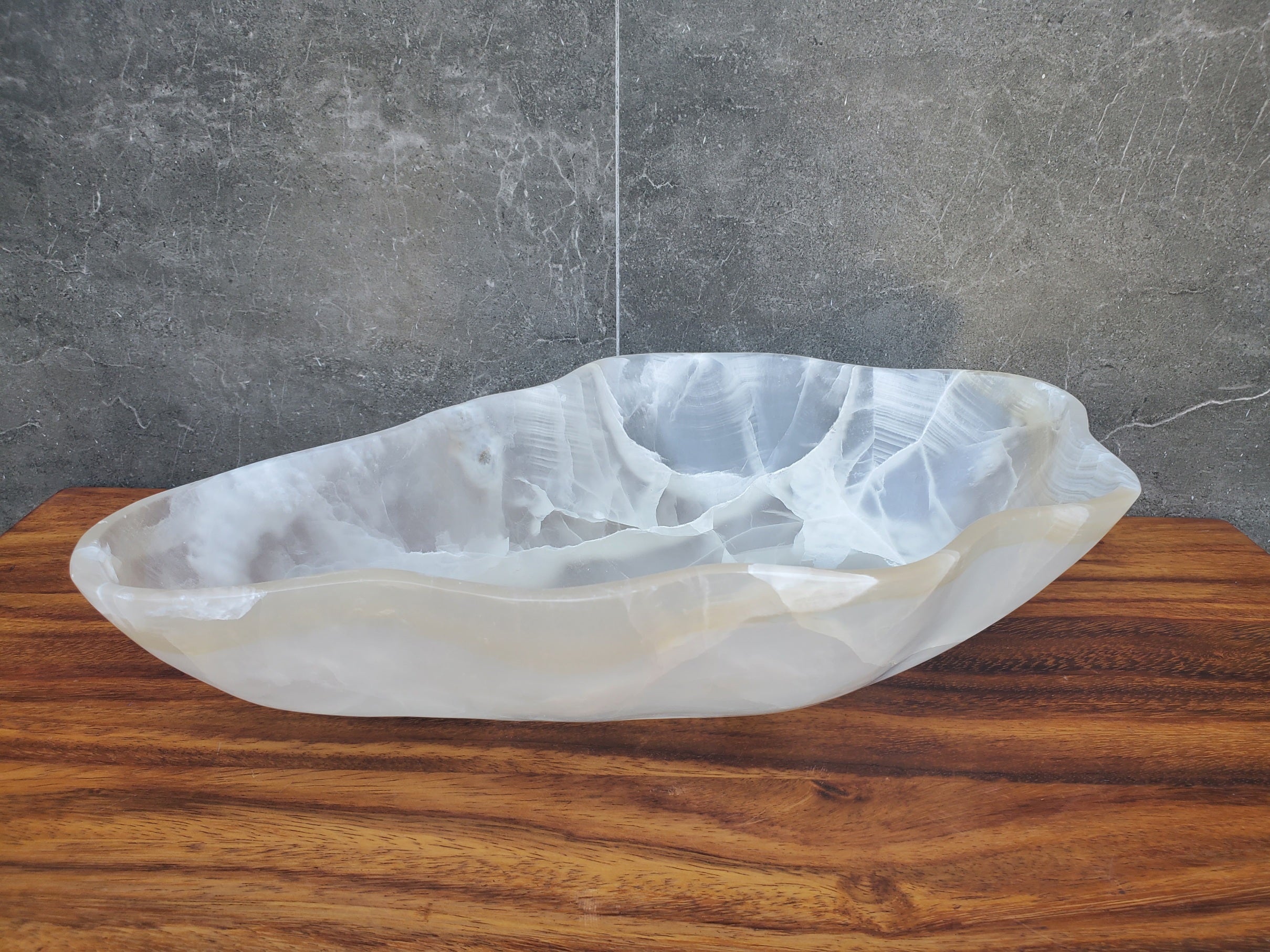 S21_21 Crystal Onyx Stone Bathroom Vessel Sink