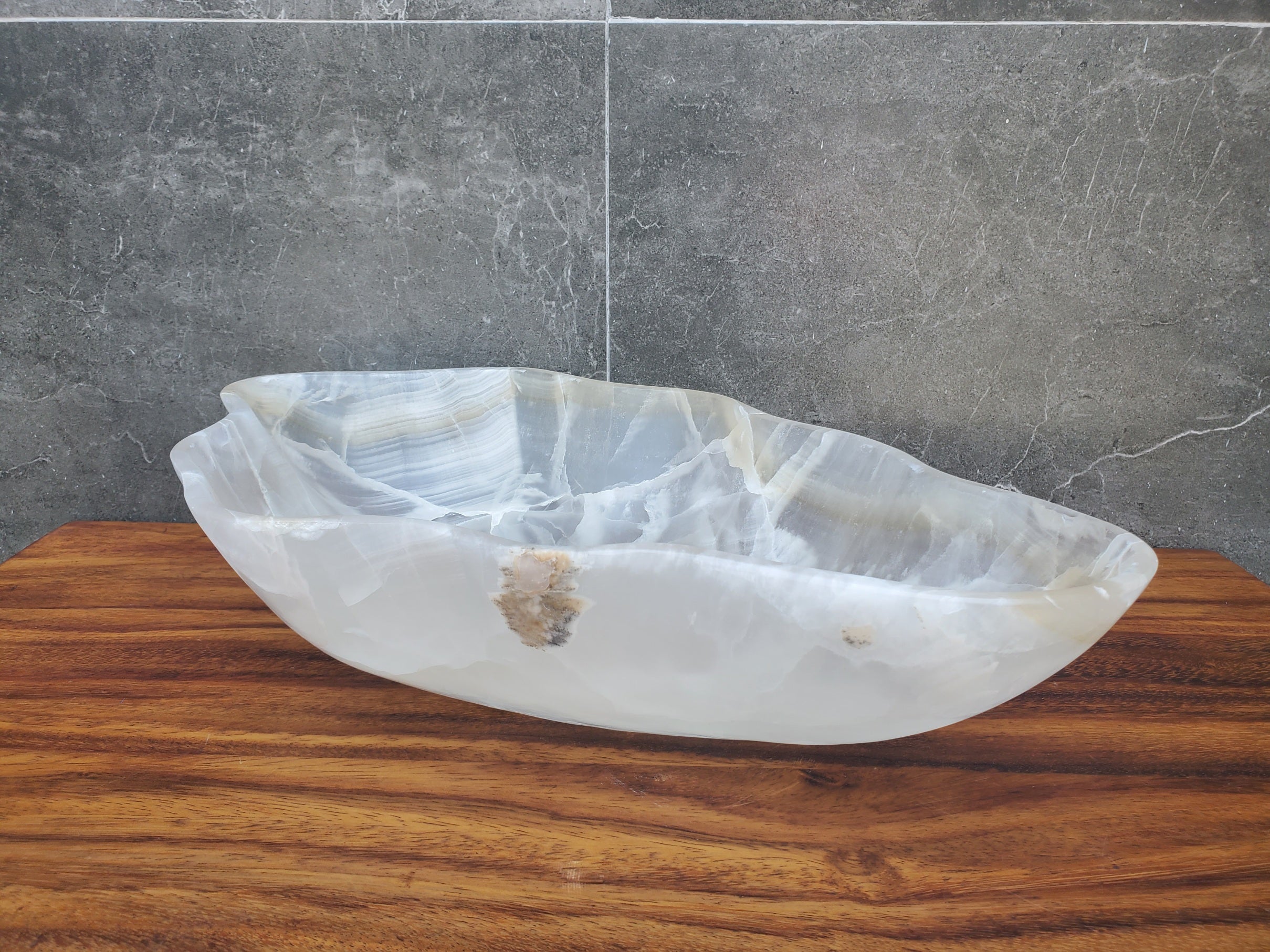 S21_21 Crystal Onyx Stone Bathroom Vessel Sink